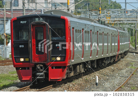 鹿児島本線 海老津 JR九州 813系 R217編成(南福岡) 鹿児島本線 海老津 JR九州 813系 R217編成(南福岡) 102838315