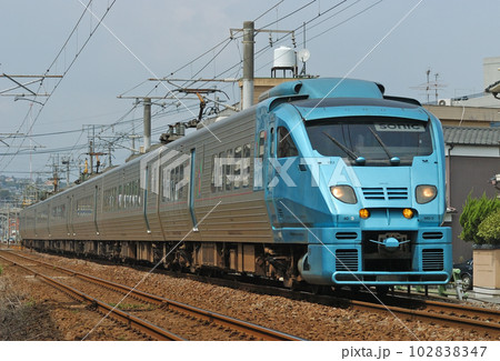 日豊本線　西大分ー大分　JR九州　883系　AO3編成（大分）　にちりん 102838347