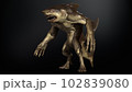 A shark humanoid he has a mouth. 3d rendering 102839080