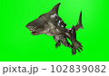 A shark humanoid he has a mouth. 3d rendering 102839082
