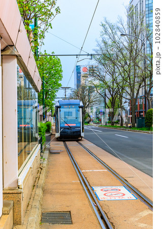 北海道 札幌市を走る路面電車 北海道 札幌市を走る路面電車 102840859