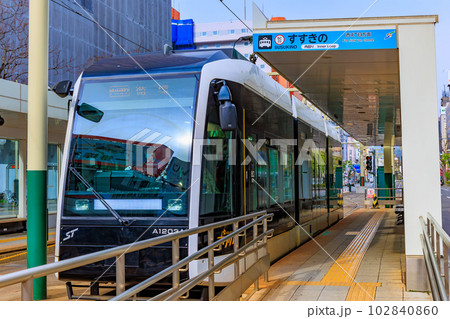 北海道 札幌市を走る路面電車 北海道 札幌市を走る路面電車 102840860