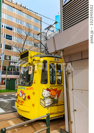 北海道 札幌市を走る路面電車 北海道 札幌市を走る路面電車 102840882