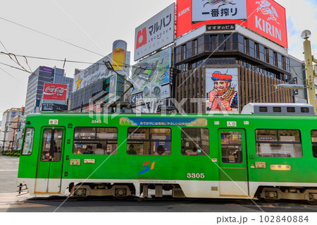 北海道 札幌市を走る路面電車 北海道 札幌市を走る路面電車 102840884