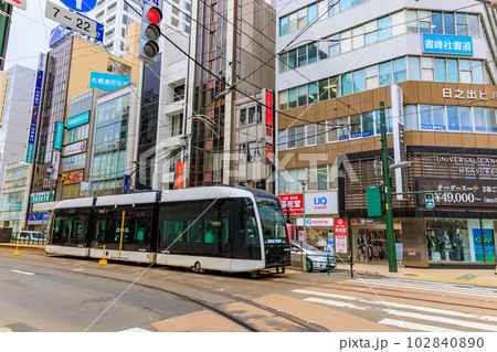 北海道 札幌市を走る路面電車 北海道 札幌市を走る路面電車 102840890