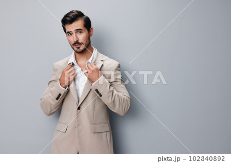 suit man portrait smiling happy beige young handsome businessman copyspace business suit man portrait smiling happy beige young handsome businessman copyspace business 102840892