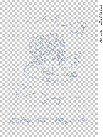 素材：天使のラインアート_ファッション・コスメ・ウェディング 102842813