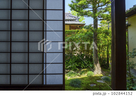東福寺　芬陀院（雪舟寺）茶室から見える庭 102844152