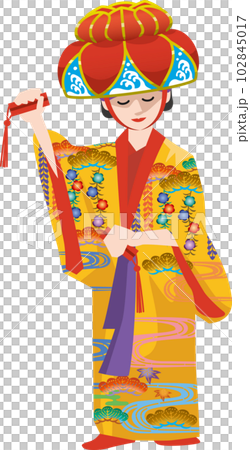 Image illustration of Okinawa dance Ryukyu dance 102845017
