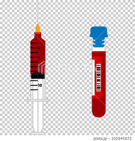 血液検査のイラスト 血液検査のイラスト 102845872