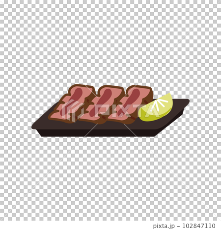 牛タン　シンプル 102847110