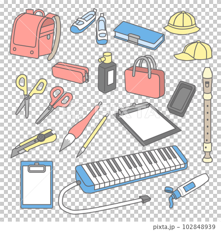 學校和幼兒園的物品圖 102848939