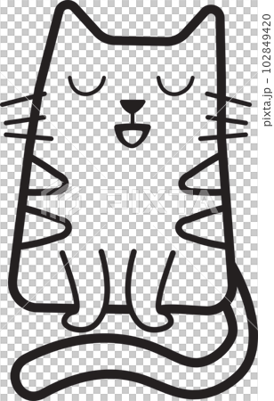 Monotone Cat Icons Monotone Cat Icons 102849420
