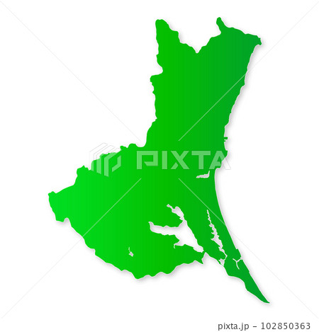 茨城県地図 102850363