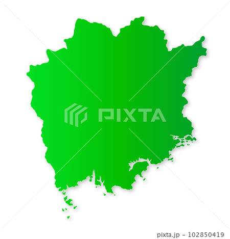 岡山県地図 岡山県地図 102850419