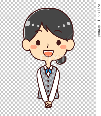 女性事務員　イラスト素材 102851178