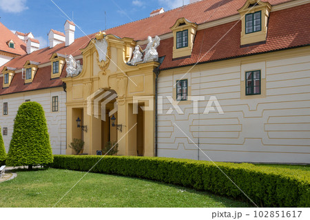 Chateau Valtice, Czech Republic, Lednice-Valtice Cultural Landscape is World Heritage Site by UNESCO. 102851617
