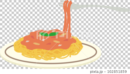 意大利麵條和叉子 意大利麵條和叉子 102851859