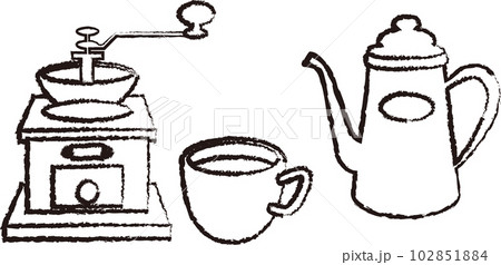 手描きの珈琲テイムセット 手描きの珈琲テイムセット 102851884