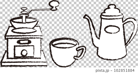 手描きの珈琲テイムセット 手描きの珈琲テイムセット 102851884