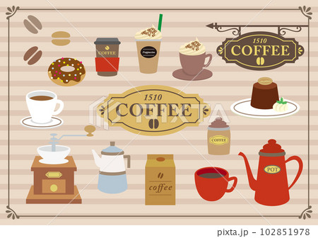 可愛いCOFFEEタイムのセット 可愛いCOFFEEタイムのセット 102851978