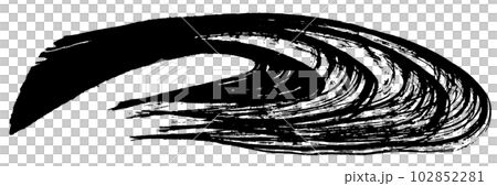 Nami splash handwriting brush illustration 102852281