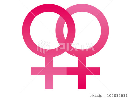 シンプルな性別記号のイラスト 102852651