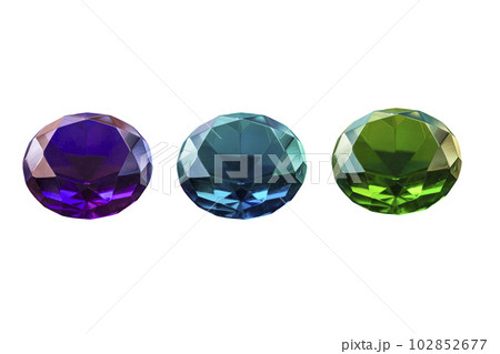 Round cut diamond isolated on white background 102852677