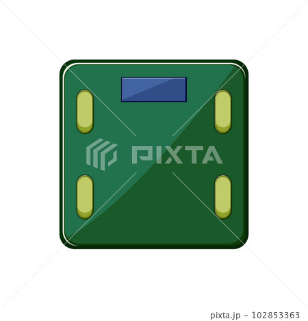 app smart weights cartoon vector illustration 102853363