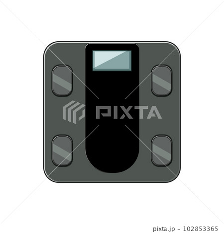 fitness smart weights cartoon vector illustration 102853365
