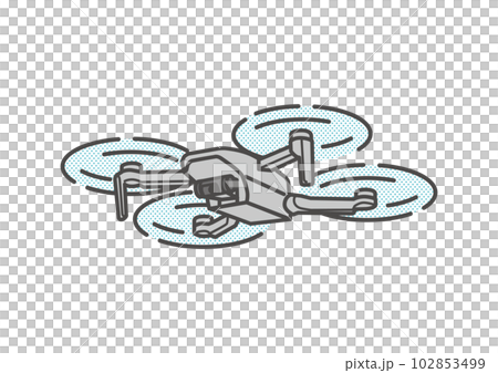 Simple drone illustration 102853499