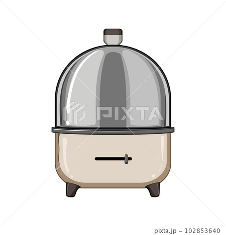 kitchen egg cooker cartoon vector illustration kitchen egg cooker cartoon vector illustration 102853640