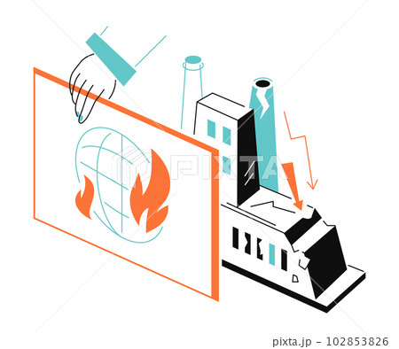 World crisis - colorful flat design style illustration 102853826