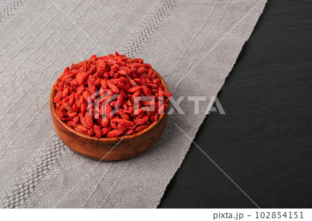 Goji Berry Pile, Lycium Barbaru, Chinese Wolfberry, Barbary Matrimony Vine Berries, Red Medlar Goji Berry Pile, Lycium Barbaru, Chinese Wolfberry, Barbary Matrimony Vine Berries, Red Medlar 102854151