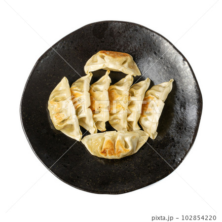 Gyoza Chinese Dumplings Isolated, Fried Vegetable Jiaozi, Chicken Momo Pile, Asian Gyoza Group Gyoza Chinese Dumplings Isolated, Fried Vegetable Jiaozi, Chicken Momo Pile, Asian Gyoza Group 102854220