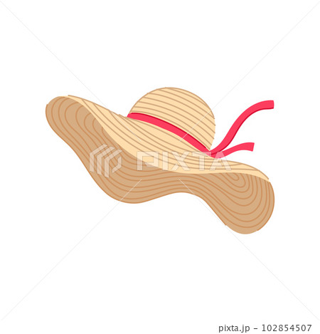 brown beach hat