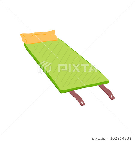 nature sleeping pad cartoon vector illustration 102854532