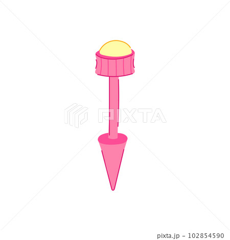 accessory piercing fashion cartoon vector illustration 102854590