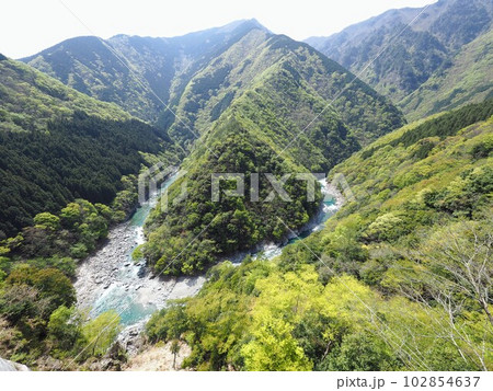 ひの字渓谷【徳島県三好市】 102854637