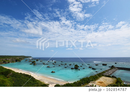 保良漁港と宮古ブルー 102854787