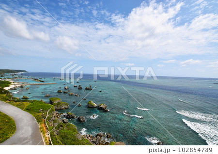 平安名埼灯台からの絶景 102854789