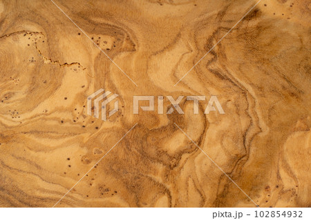 Olive Wood Texture Background, Solid Wooden Burr or Burl Pattern, Burled Wood Wallpaper with Copy Space Olive Wood Texture Background, Solid Wooden Burr or Burl Pattern, Burled Wood Wallpaper with Copy Space 102854932