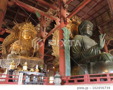 盧舎那大仏と虚空蔵菩薩 102856739