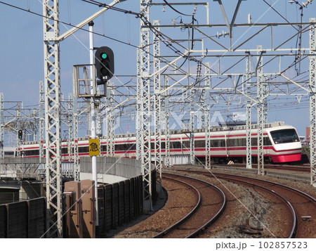 東武特急りょうもう号 200系 小菅駅 東武特急りょうもう号 200系 小菅駅 102857523