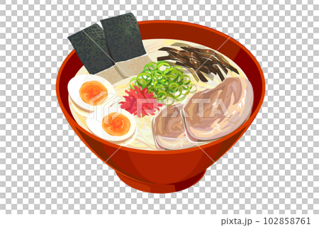 Illustration of tonkotsu ramen Illustration of tonkotsu ramen 102858761