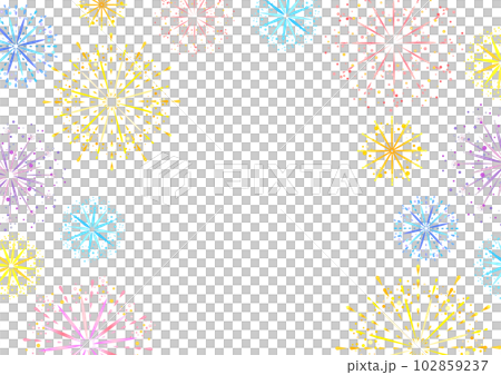 きれいな花火の背景素材 きれいな花火の背景素材 102859237
