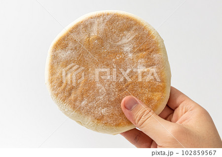Chinese hotteok on white background Chinese hotteok on white background 102859567