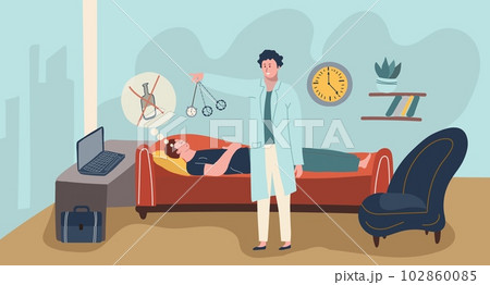 Alcoholism Treatment Flat Composition 102860085
