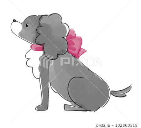 犬のイラスト 横顔 犬のイラスト 横顔 102860518