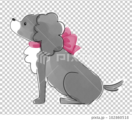 犬のイラスト 横顔 犬のイラスト 横顔 102860518